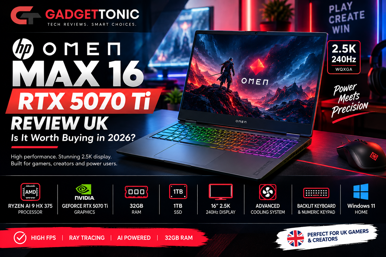 HP OMEN MAX 16 RTX 5070 Ti